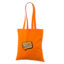 Oranži värvi riidest kotid personaalse logo trükiga